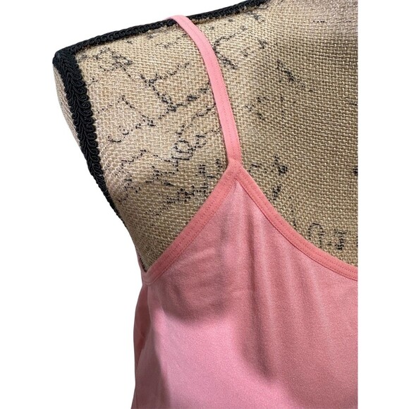 Cato Camisole Tank Top Womens XL Pink Spaghetti Strap Scoop Neck Stretch - Picture 5 of 11
